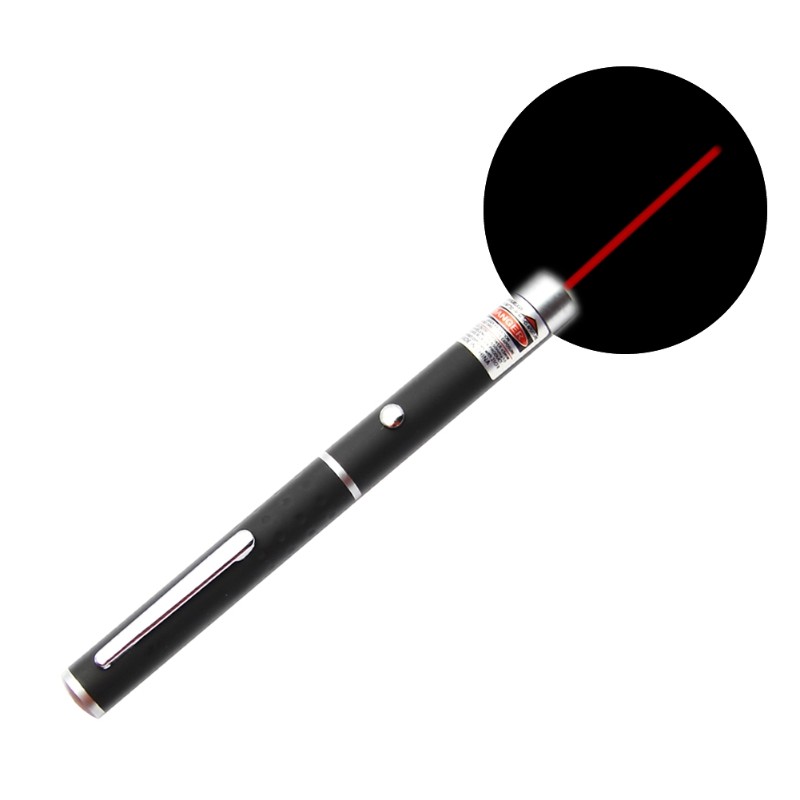 (bgt) 650Nm Lazer Pointer Light Pen Sight 5MW Công suất cao Chấm đỏ Con trỏ Bút thay thế