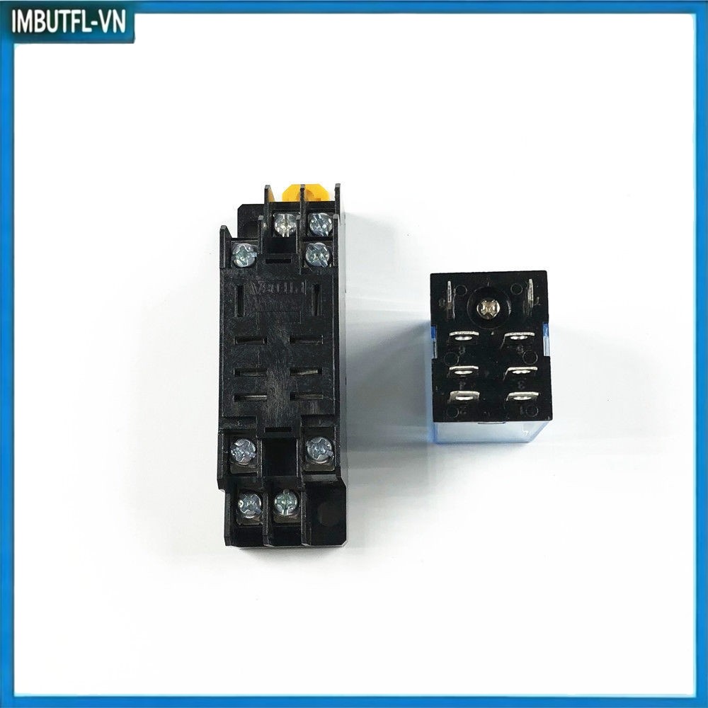 Rơle nguồn 10A LY2NJ DPDT 8 chân có ổ cắm