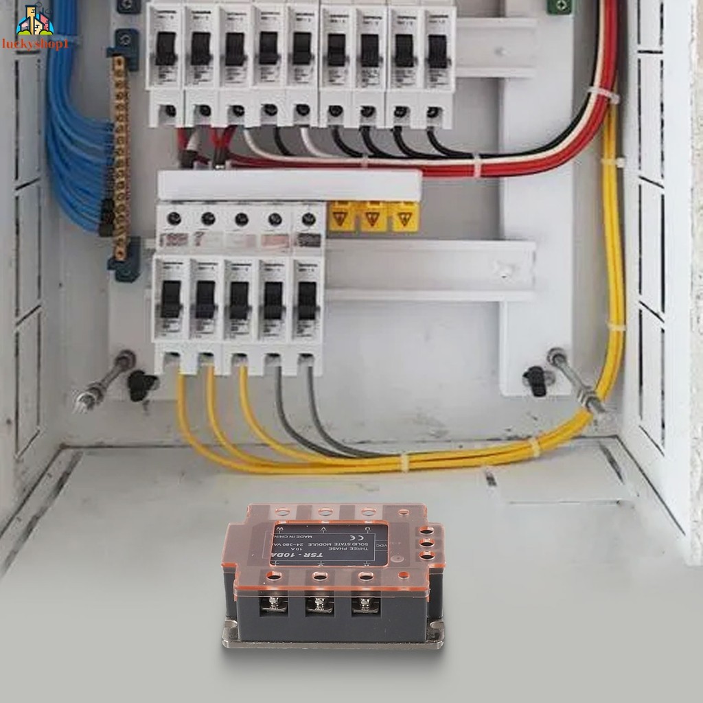 [Lck] Mô-đun rơle trạng thái rắn ba pha TSR-10DA AC380V 40A cho AC điều khiển DC SSR