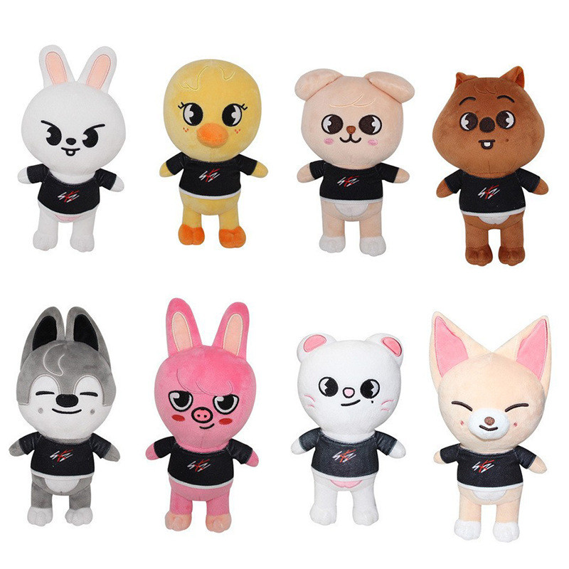Skzoo Đồ chơi búp bê sang trọng PP Cotton Filling Stay Leebit Jiniret PuppyM Wolfchan Dwaekki Quokka
