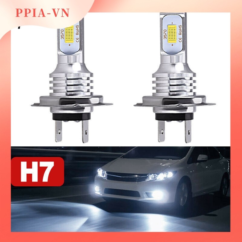 [PPIA] Bóng đèn pha LED H7 Đèn chùm thấp cao 55W 8000LM 6000K Siêu sáng
