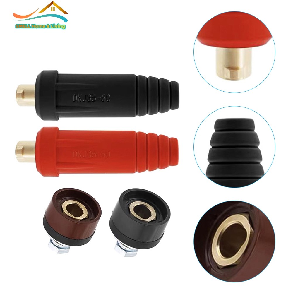 [Smellshi] Máy hàn Đầu nối nhanh Ổ cắm dây tay cầm nhanh cho DKJ35-50