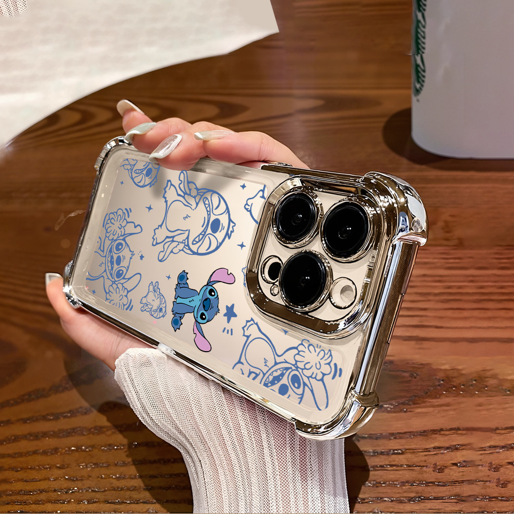 Dành Cho OPPO F19 F19s F21 F25 Pro F23 Find X3 X5 Lite X7 Ultra X8 Pro Thiết Kế Khâu Dễ Thương Mạ Vỏ