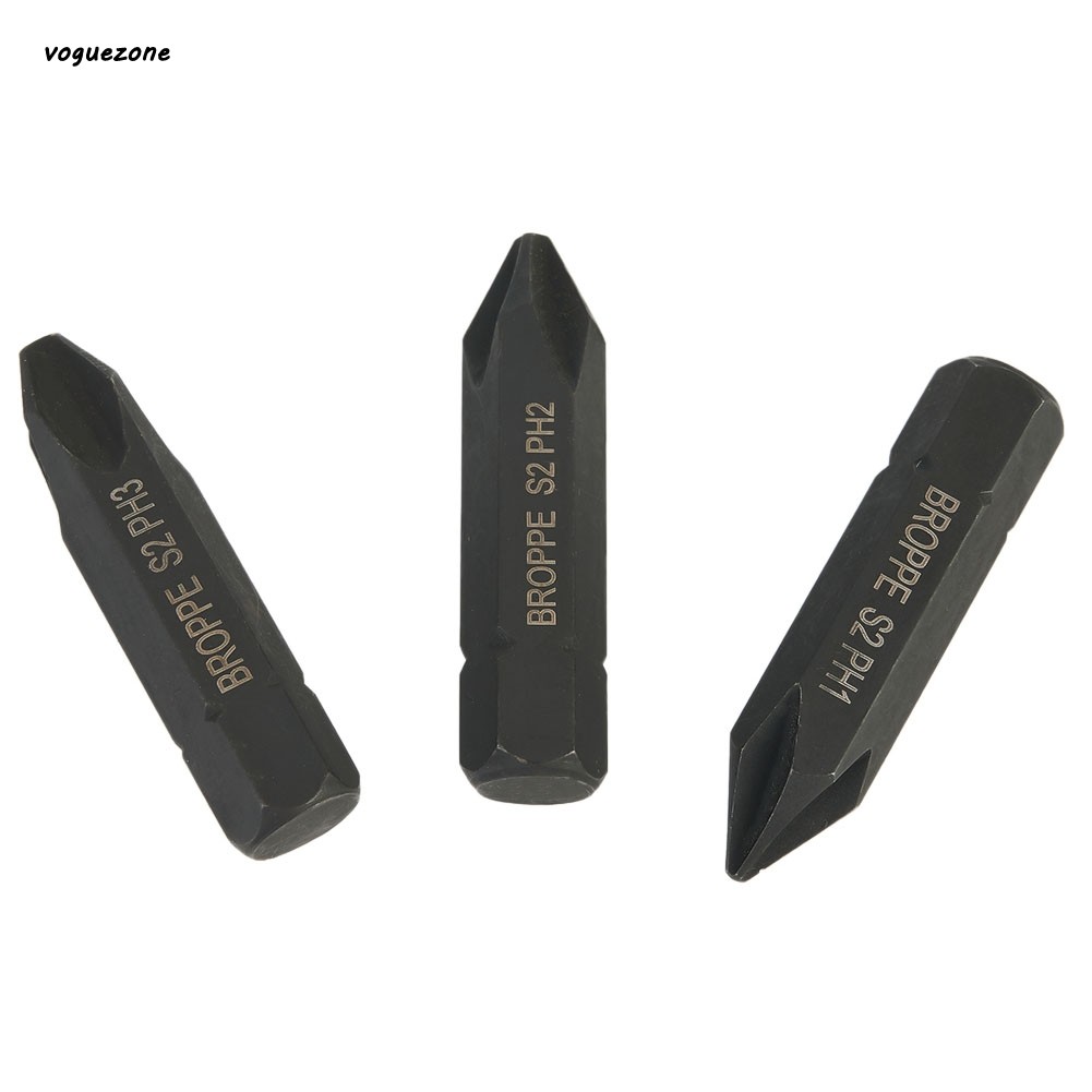 [VOGZONE] Bộ 3 tuốc nơ vít điện chữ thập 36mm PH1 PH2 PH3