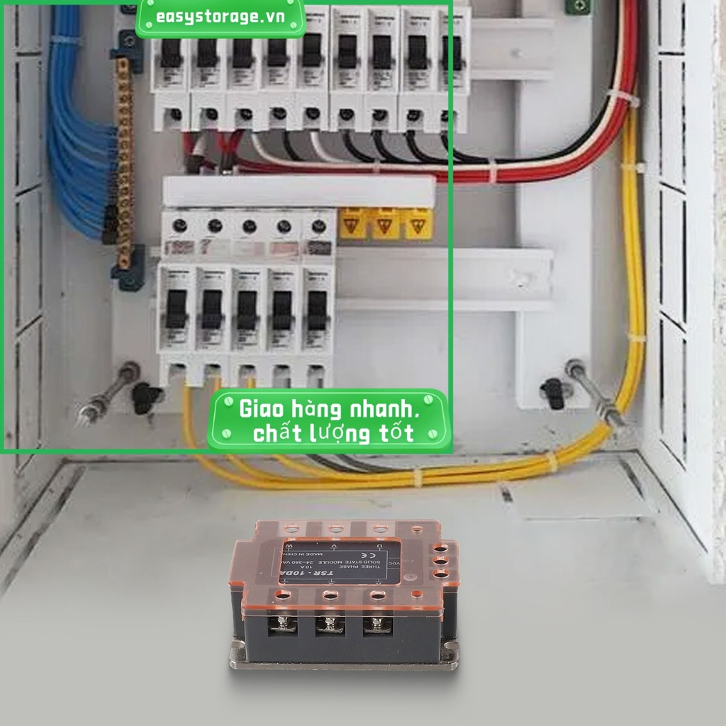 [ESYS] Mô-đun rơle trạng thái rắn ba pha TSR-10DA AC380V 40A cho AC điều khiển DC SSR