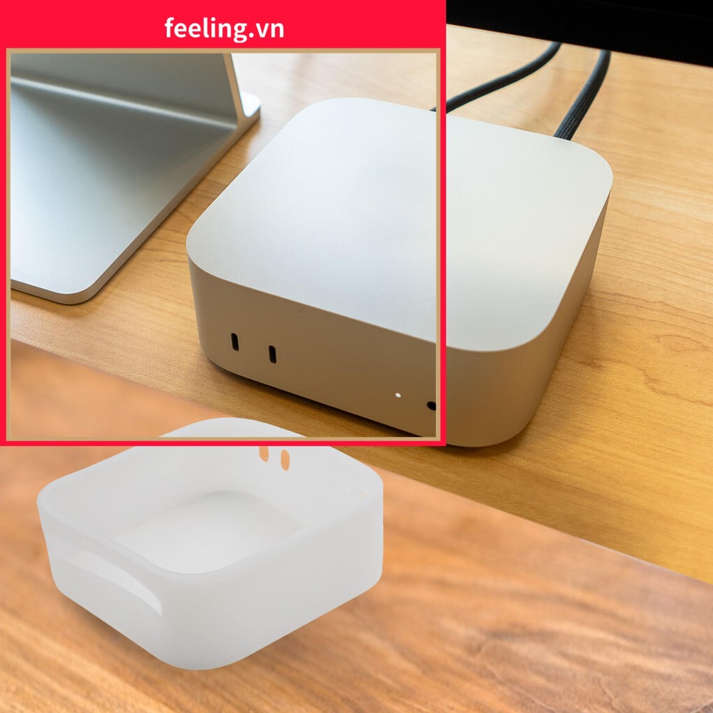 [FEELING] Ốp Silicon Cho Mac Cho Mini M4Pro / M4 2024 - Đầy Đủ Bảo Vệ & Thiết Kế Phong Cách