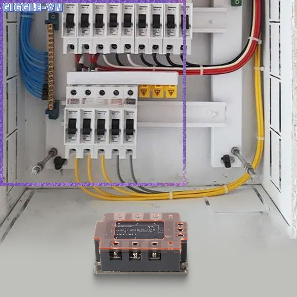 [GIGGLE] Mô-đun rơle trạng thái rắn ba pha TSR-10DA AC380V 40A cho AC điều khiển DC SSR