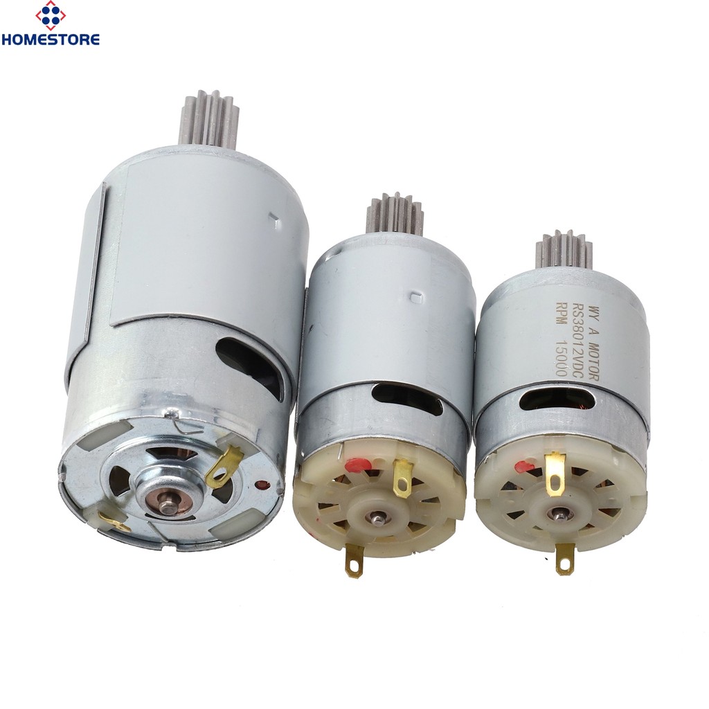 [homestore] Động cơ cho xe điện 550 RS390 RS380 12V 6V DL555 24V 10 / 12 Răng 1 cm