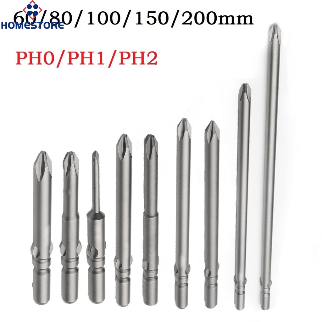 [homestore] 60-200mm PH0 PH1 PH2 802 Mũi tuốc nơ vít điện ImpactDriver