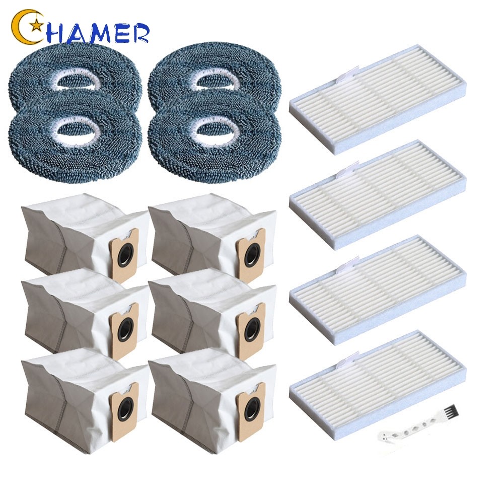 [Hàng mới về tháng 3] Dành cho Bộ phụ kiện Eufy cho Omni C20: 6 túi bụi, Bộ lọc HEPA & Bàn chải làm 