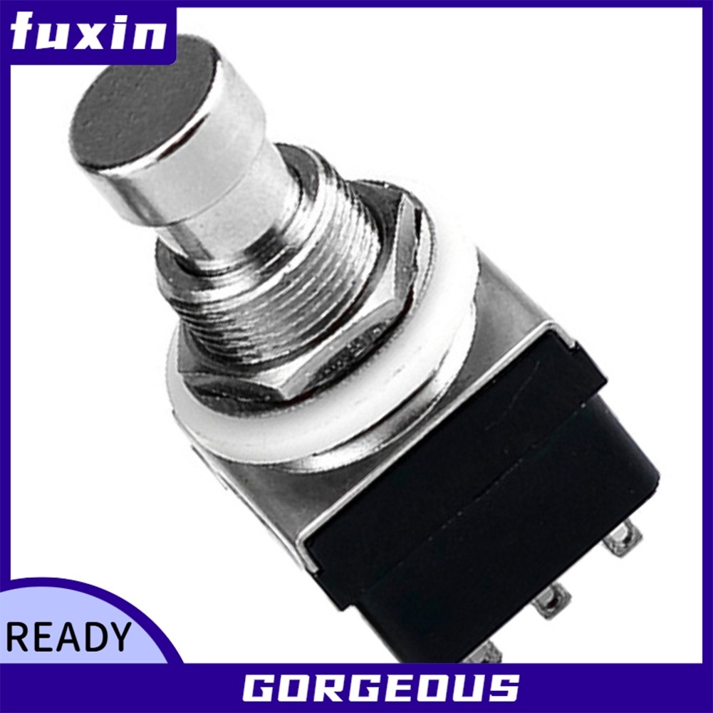 [FUXIN] 9 Pin ON-ON Tự Khóa Footswitch 3PDT Guitar Hiệu Ứng Bàn Đạp Hộp Stomp Latching