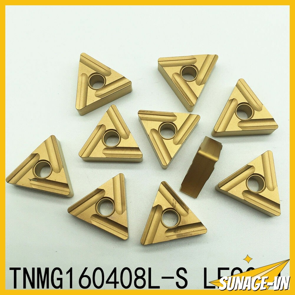 [SUNAGE] 10 chiếc TNMG160408L-S TNMG332 L-S Dụng cụ tiện CNC xoay cacbua MTJNL
