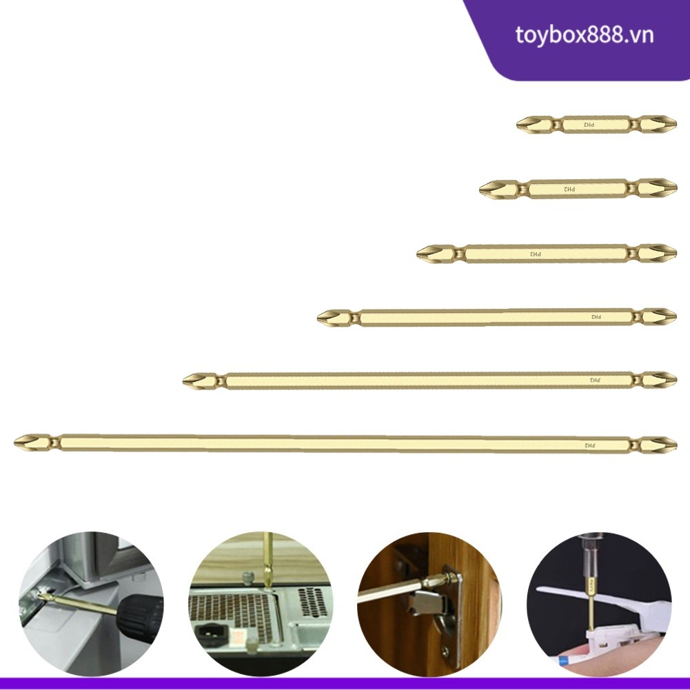 [TOYB] Mũi tuốc nơ vít chéo PH2 hai đầu 50-250mm