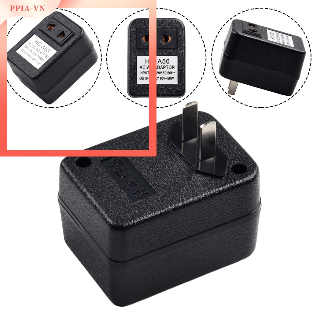 [PPIA⭐】 Bộ chuyển đổi du lịch biến áp bước xuống 50W AC 220V sang 110V / 110V sang 220V