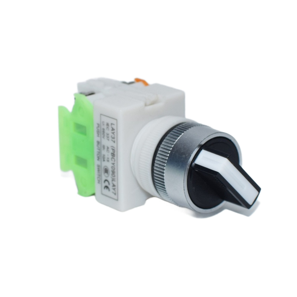 [mới đến
】 Công tắc quay LA37 11X 2 KHÔNG Thường đóng 22 5mm 90 độ 10A 660V IP40 Đẩy