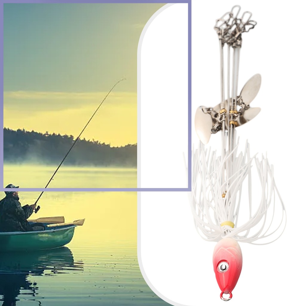 Alabama Umbrella Rig Willow Blade - Bộ mồi đa năng cho câu cá bass