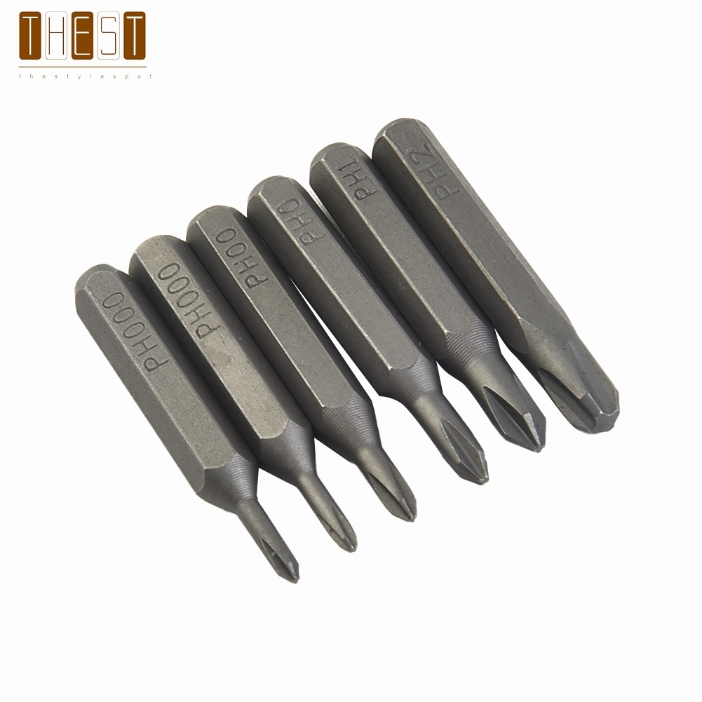 < HEST > Mũi tuốc nơ vít chéo H4 × 28mm PH0000 PH000 PH00 PH0 PH1 PH2 4mm Chuôi lục giác❀