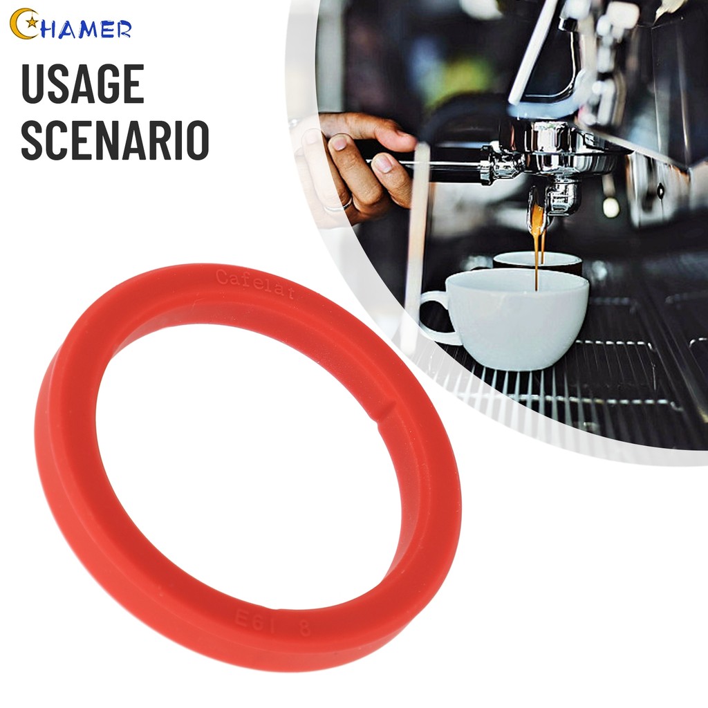 [CHAMER] ForCafelat E61 Silicone Group Head Gasket Seal Máy pha cà phê Espresso 8mm❀