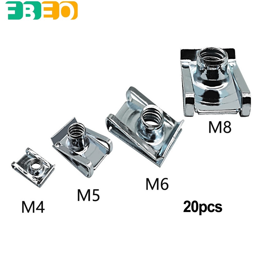 [FEBO] Chimney Nuts Spire Kẹp Lug Chốt tốc độ U Nuts Fixing Panel M4 M5 M6 M8