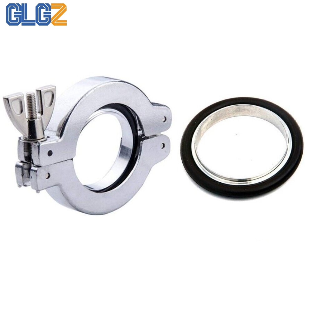 [GLGZ] Bộ kẹp chân không bằng thép không gỉ 304 KF16 KF25 KF40 KF50 Giá đỡ cao su Fluorine