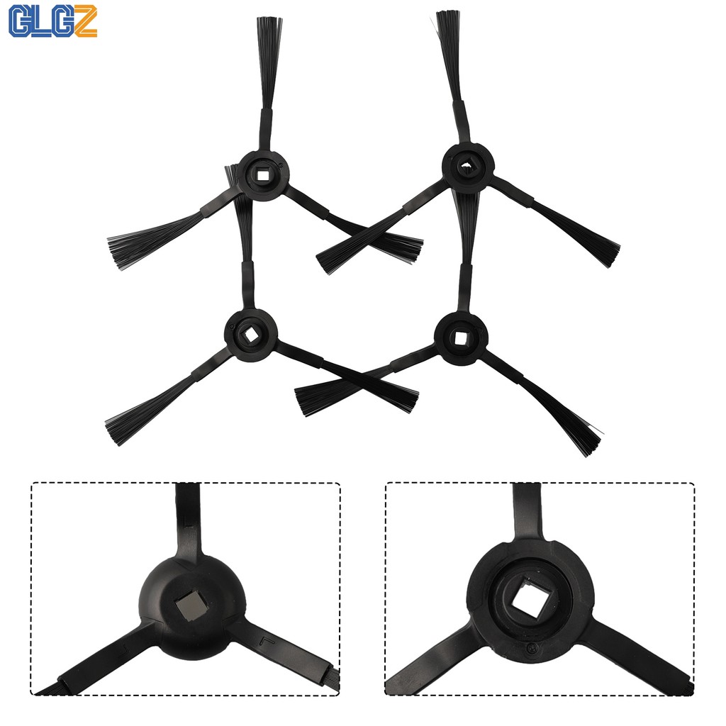[GLGZ] 4 Bàn chải bên cho Eufy cho RoboVac L35 Hybrid / L35 Hybrid + / LR30 Hybird +