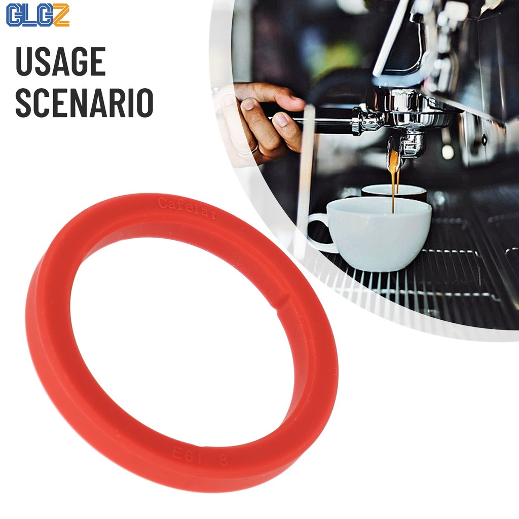 [GLGZ] ForCafelat E61 Silicone Group Head Gasket Seal Máy pha cà phê Espresso 8mm