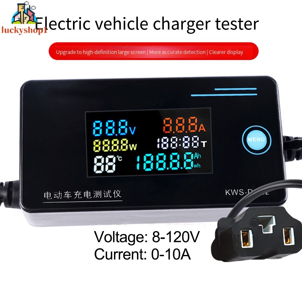 [Lck] Máy dò sạc xe điện KWS-DC22 8-120 0-10A Máy kiểm tra dòng điện áp