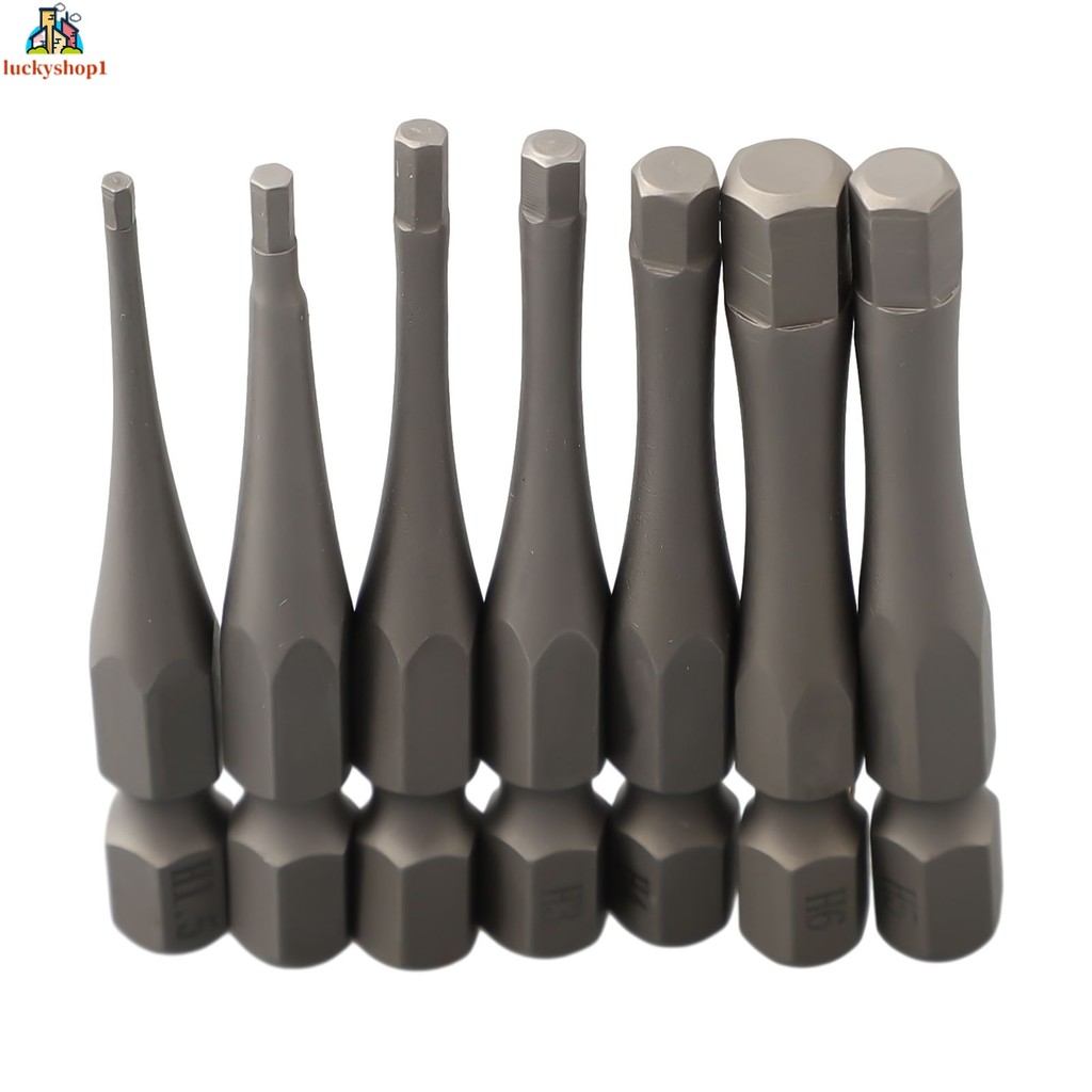 [Lck] 50mm 1 / 4 hex Shank Tua Vít Bit Từ H1.5 H 2 cho H2.5 H3 H4 H5 H6