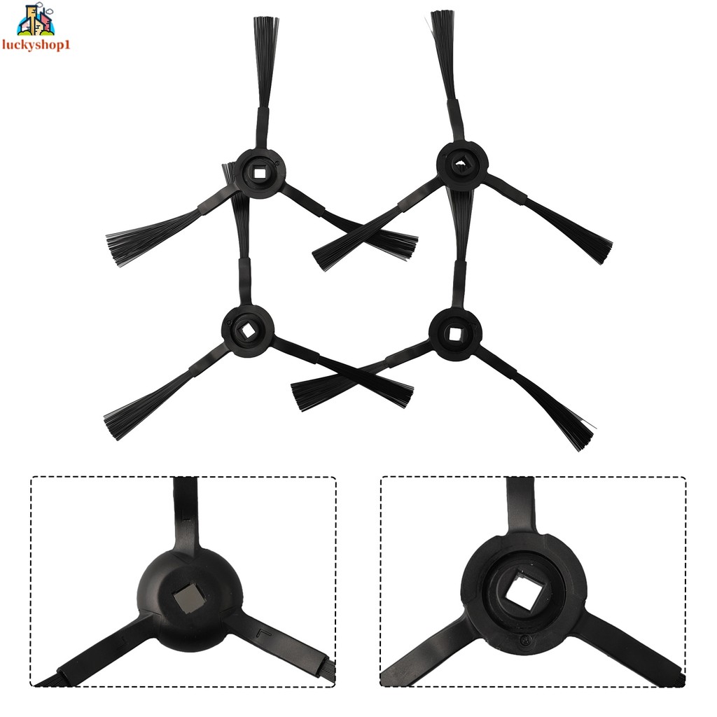 [Lck] 4 Bàn chải bên cho Eufy cho RoboVac L35 Hybrid / L35 Hybrid + / LR30 Hybird +