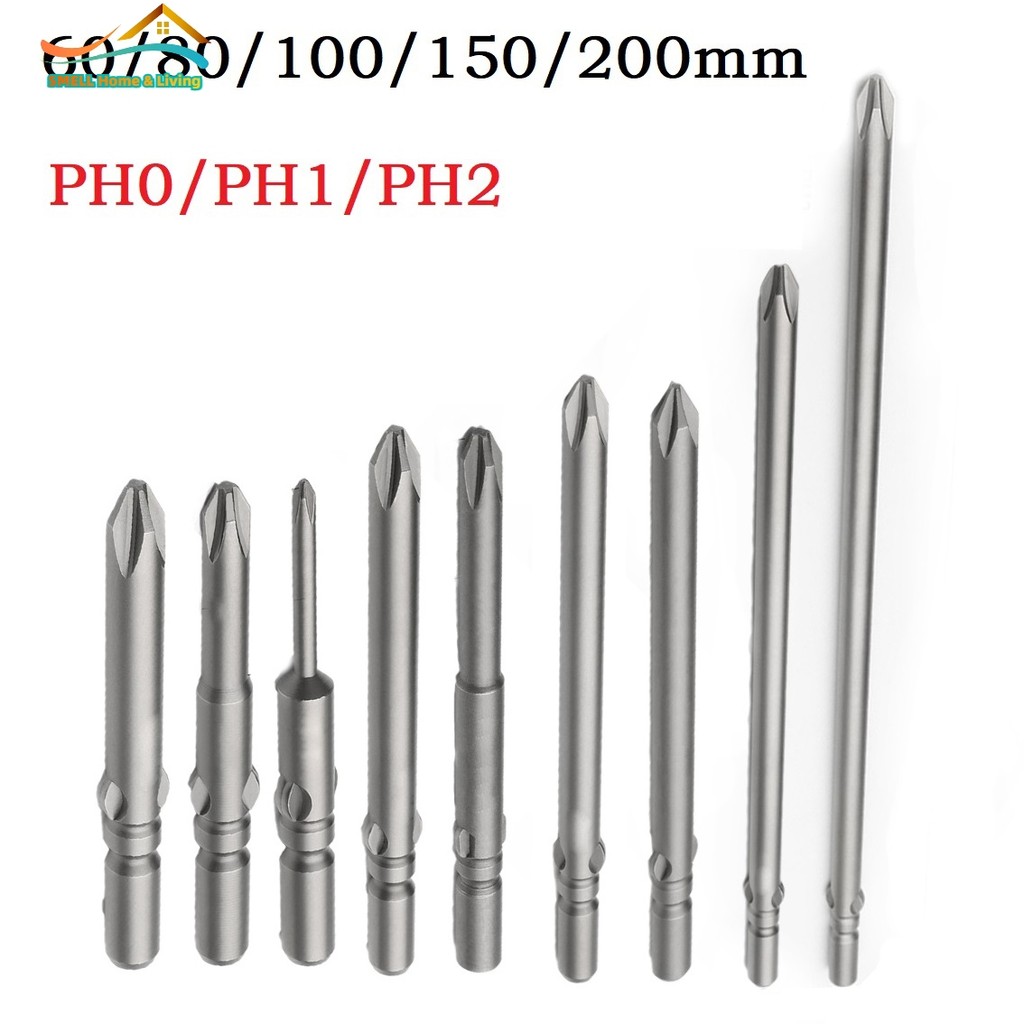 [Smellshi] 60-200mm PH0 PH1 PH2 802 Mũi tuốc nơ vít điện từ ImpactDriver