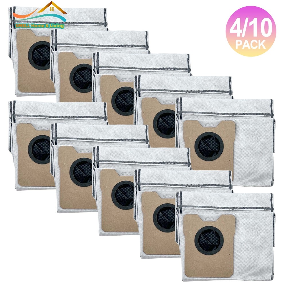 [Smellshi] Túi đựng bụi dung tích lớn 4 / 10 gói Tương thích với eufy C20 cho máy hút bụi Omni Robot