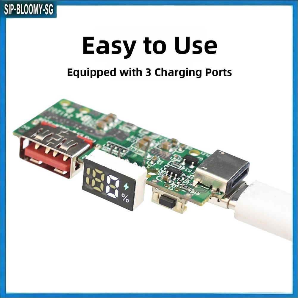 [hơi mới



】 Mô-đun sạc nhanh 22,5W IP5356 Power Bank DIY Board với cổng USB Type C