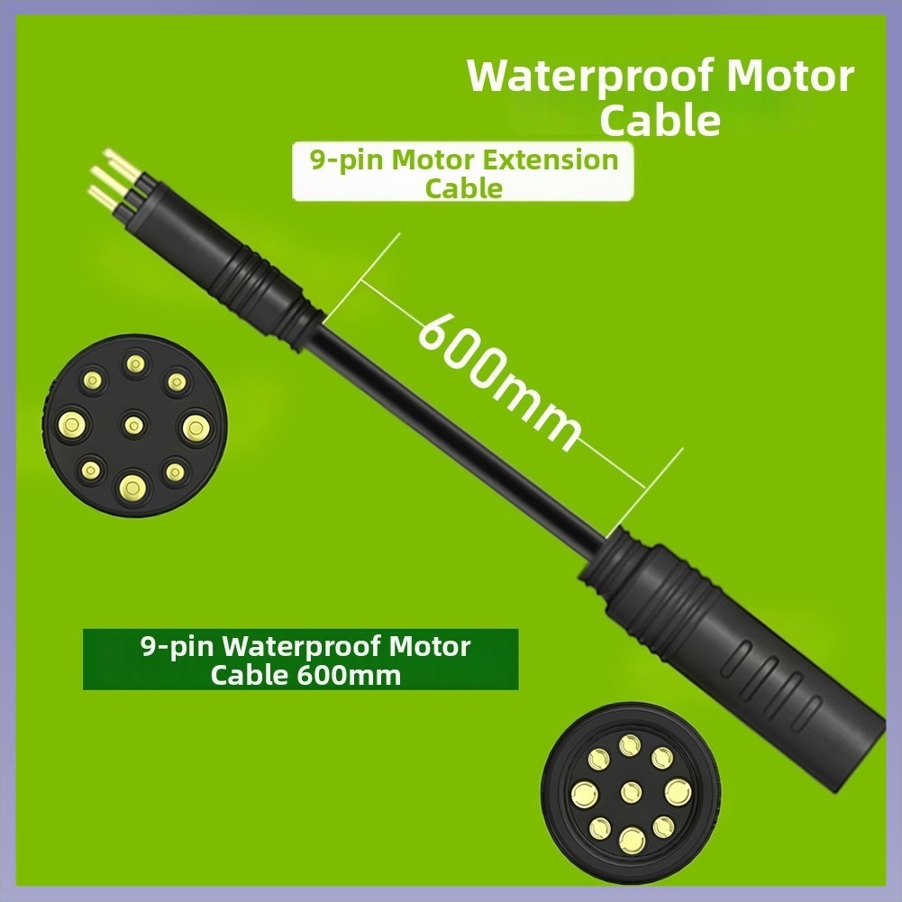[MỚI] Cáp nối dài 9 chân ebike cho BaFang cho động cơ AKM 250-1000W nam sang nữ