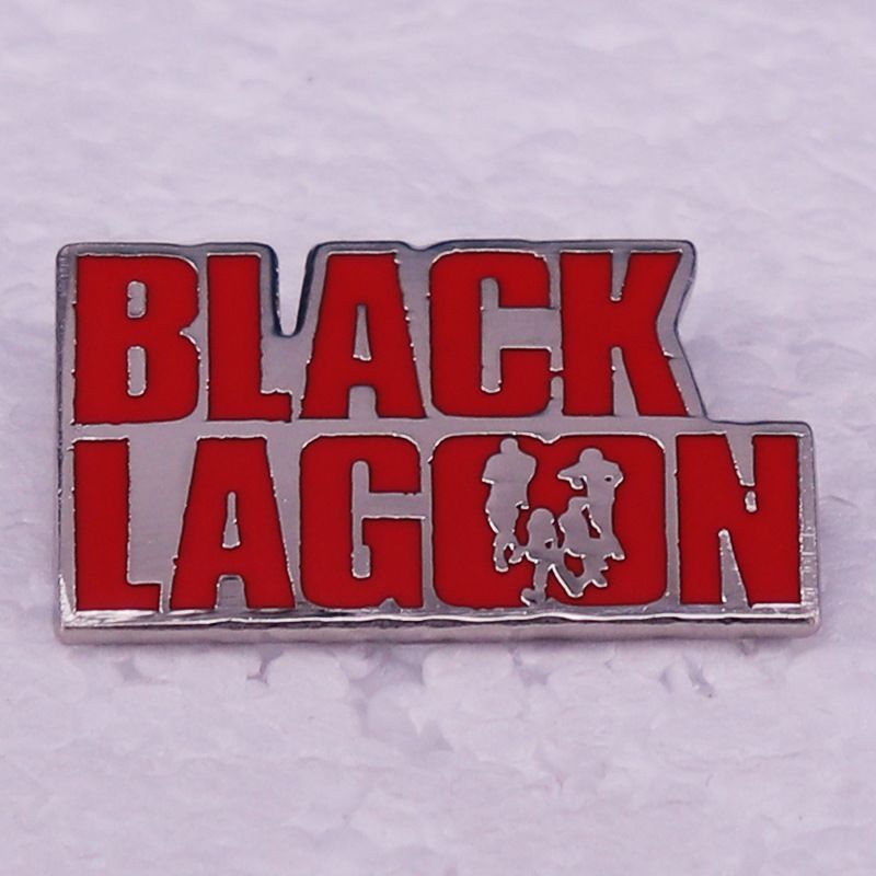 "Black Lagoon Black Lagoon" Anime Nhật Bản Kim Loại Thổ Cẩm Nữ Bạo Lực Thẩm Mỹ Huy Hiệu Phụ Kiện Hai