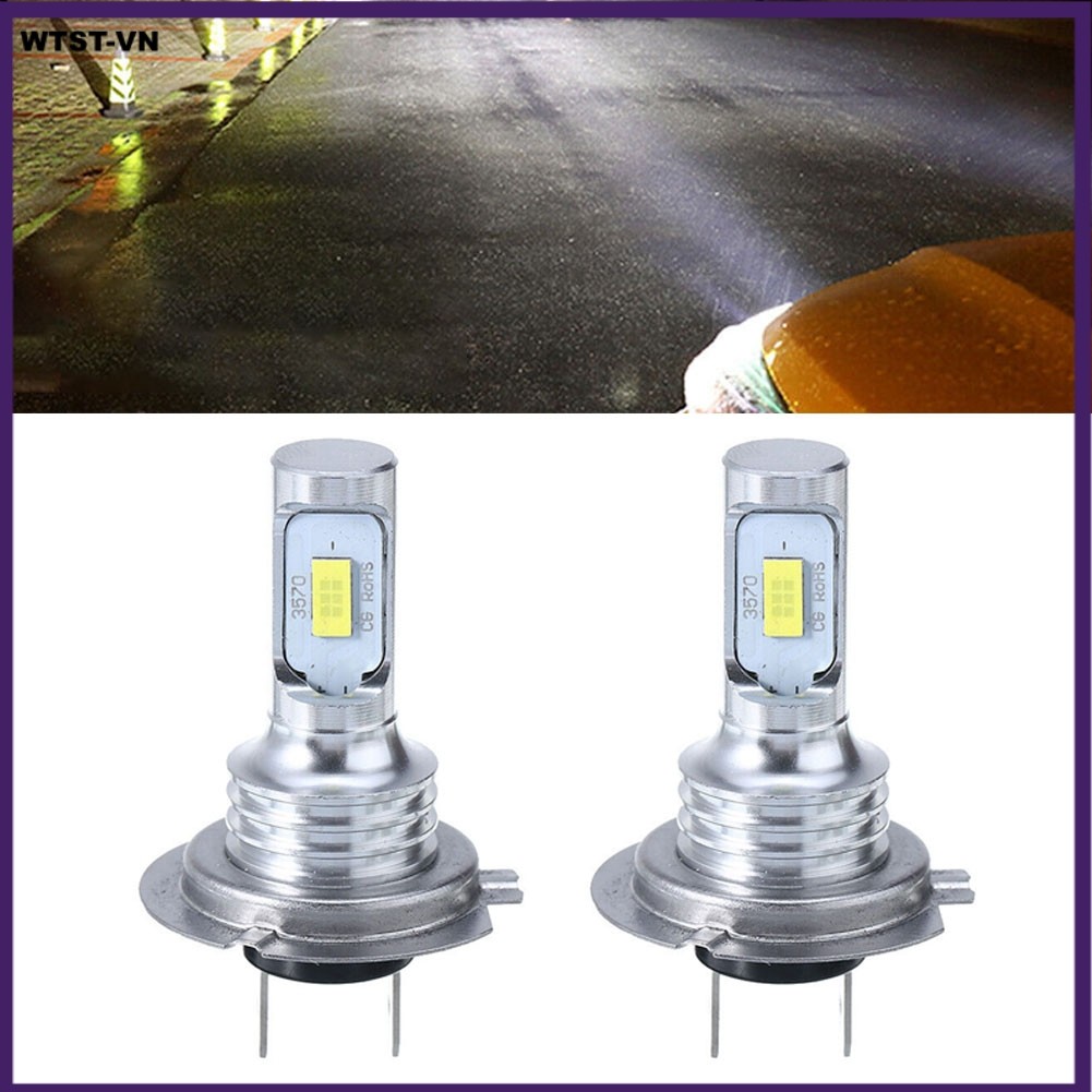 ⛤Wtst-59⛤ 2x Đèn Pha LED H7 Thay Thế Xenon Hi / Low Bulb Beam 6000K Canbus Lỗi [wtst-vn]