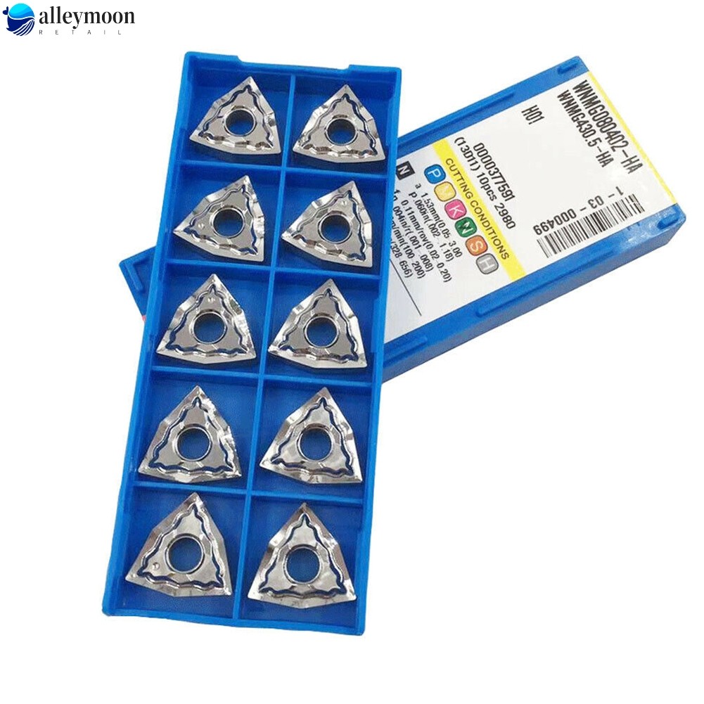 [LEXK] 10 chiếc WNMG080402-HA H01 WNMG430.5-HA H01 Chèn cacbua CNC