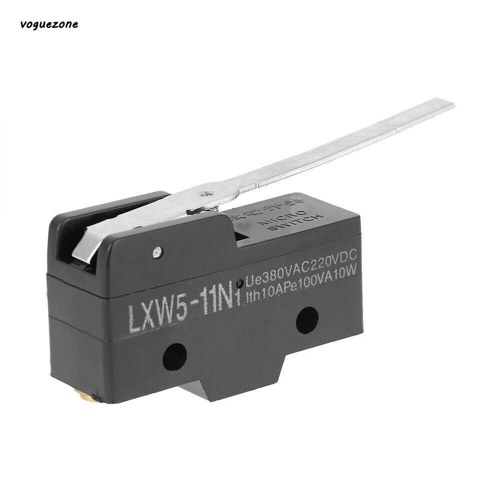 [VOGZONE] LXW5-11N1 3A Micro Limit Switch Tay đòn bẩy dài SPDT Snap-Action CNC