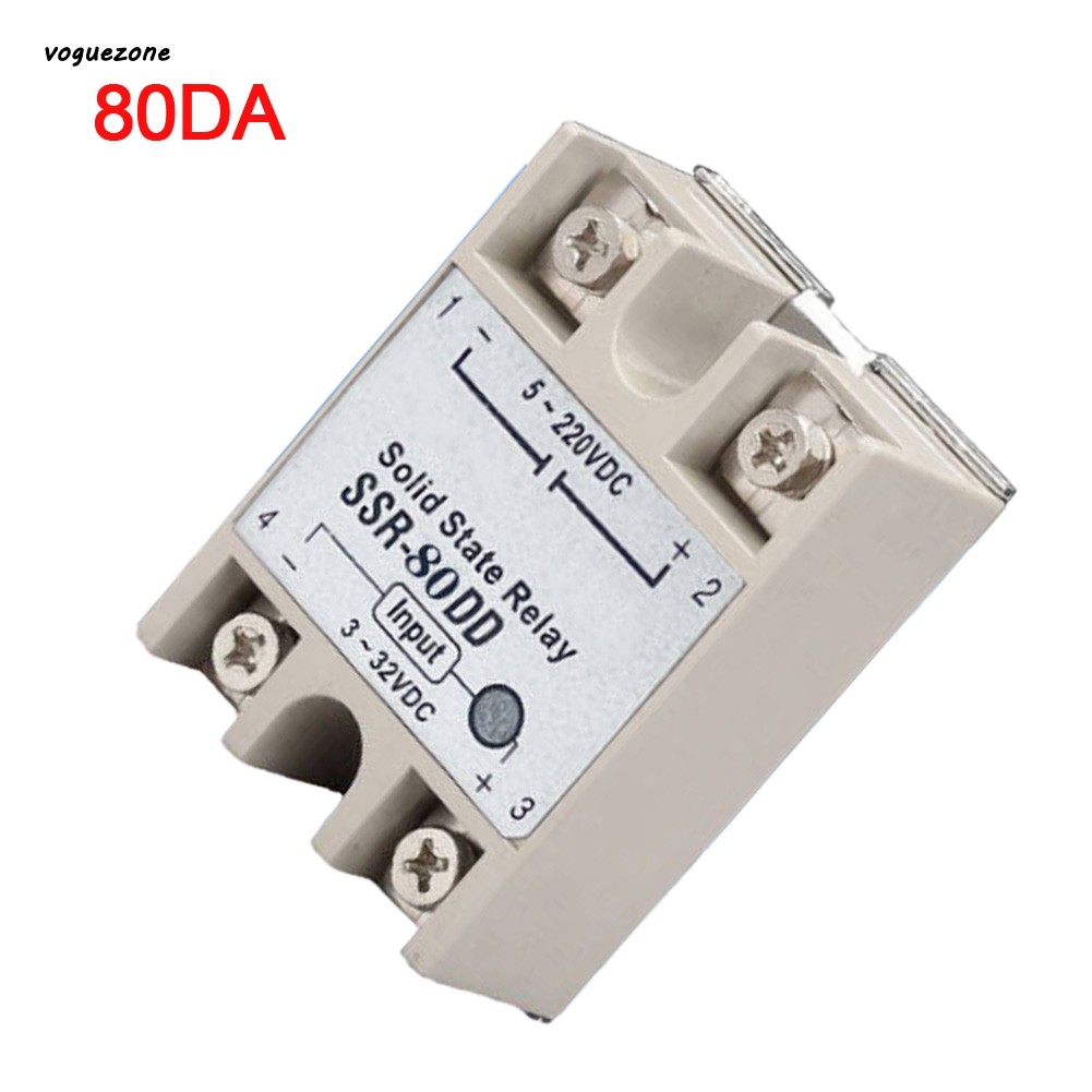 [VOGZONE] Rơle trạng thái rắn một pha chất lượng SSR-10-100DA có điều khiển DC AC