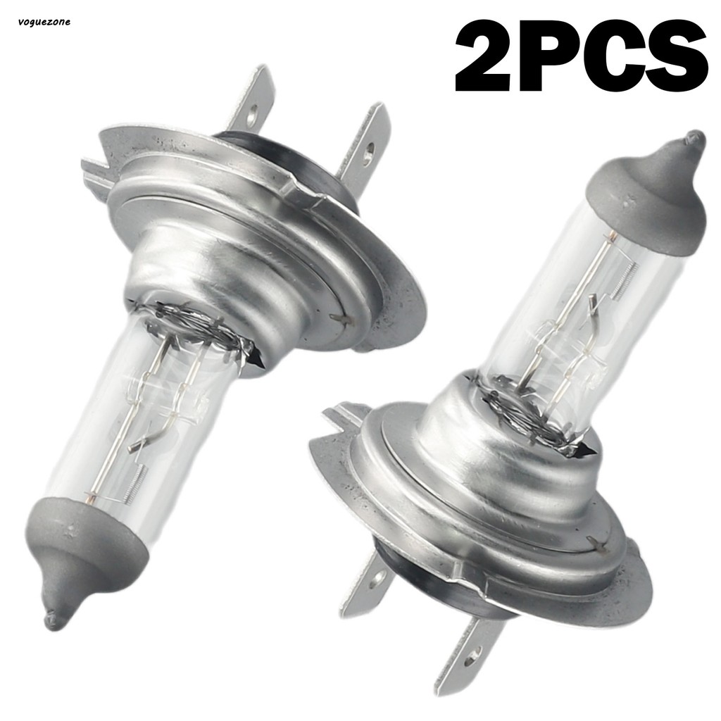 [VOGZONE] Bộ 2 Đèn Pha Xenon 12V Xe H7 55W 6000K Bóng Đèn Trắng Halogen