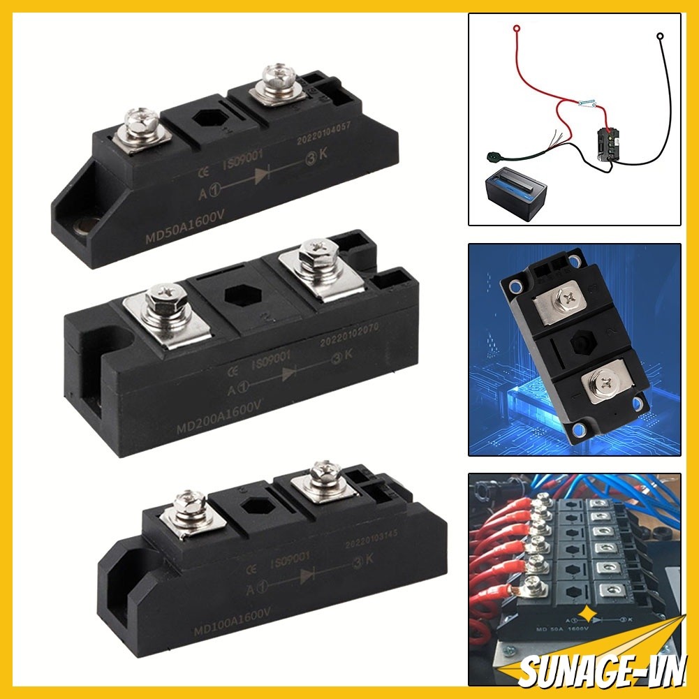 [SUNAGE] Diode sạc chống đảo ngược MD50A / MD100A / MD200A1600V Mô-đun điốt chống đảo ngược