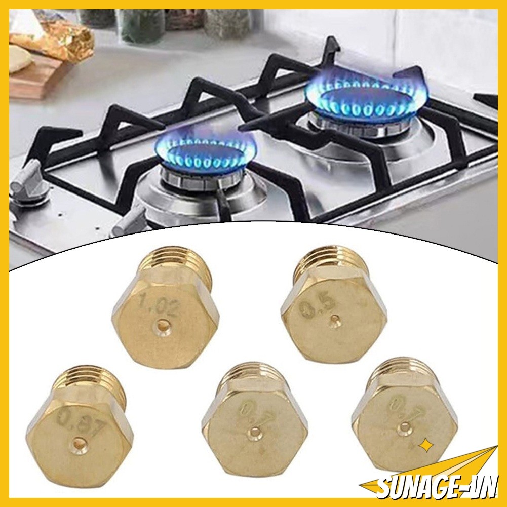 [SUNAGE] Bộ 5 Khí LPG Gas Jet Set Burner Gas Hob LPG Bộ Chuyển Đổi Vòi Phun Propane