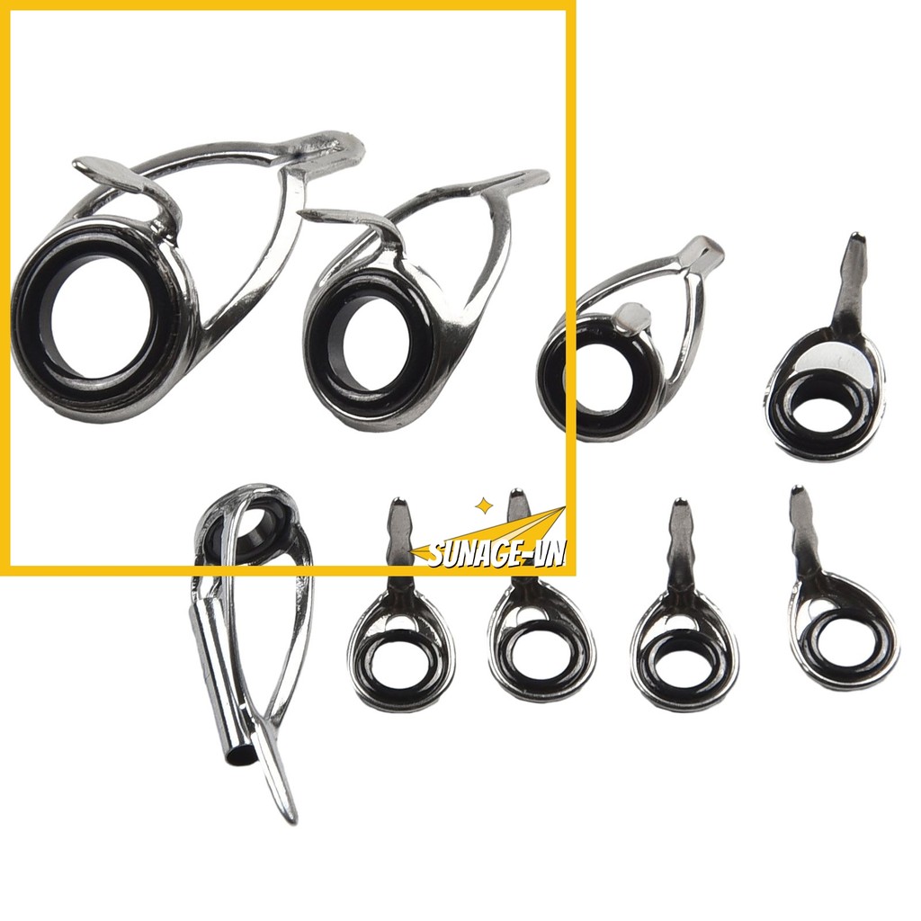 [SUNAGE] Cần câu Top Ring Tip Eye Guide Repair Kit Guide Ring Over Rings Thay thế
