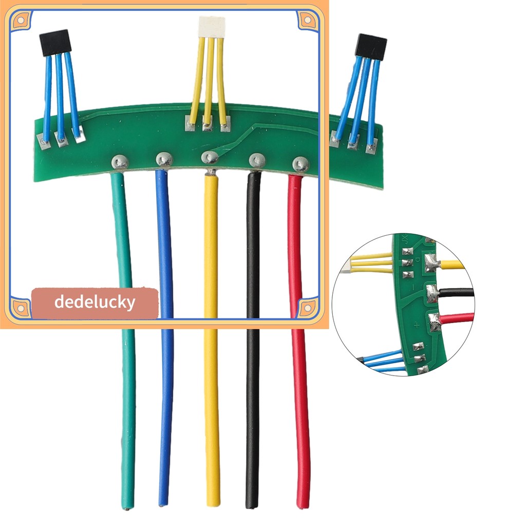 [DELUCY] xe đạp điện Ebike Hall Sensor PCB board 120° Hội trường động cơ bảng PCB 41F