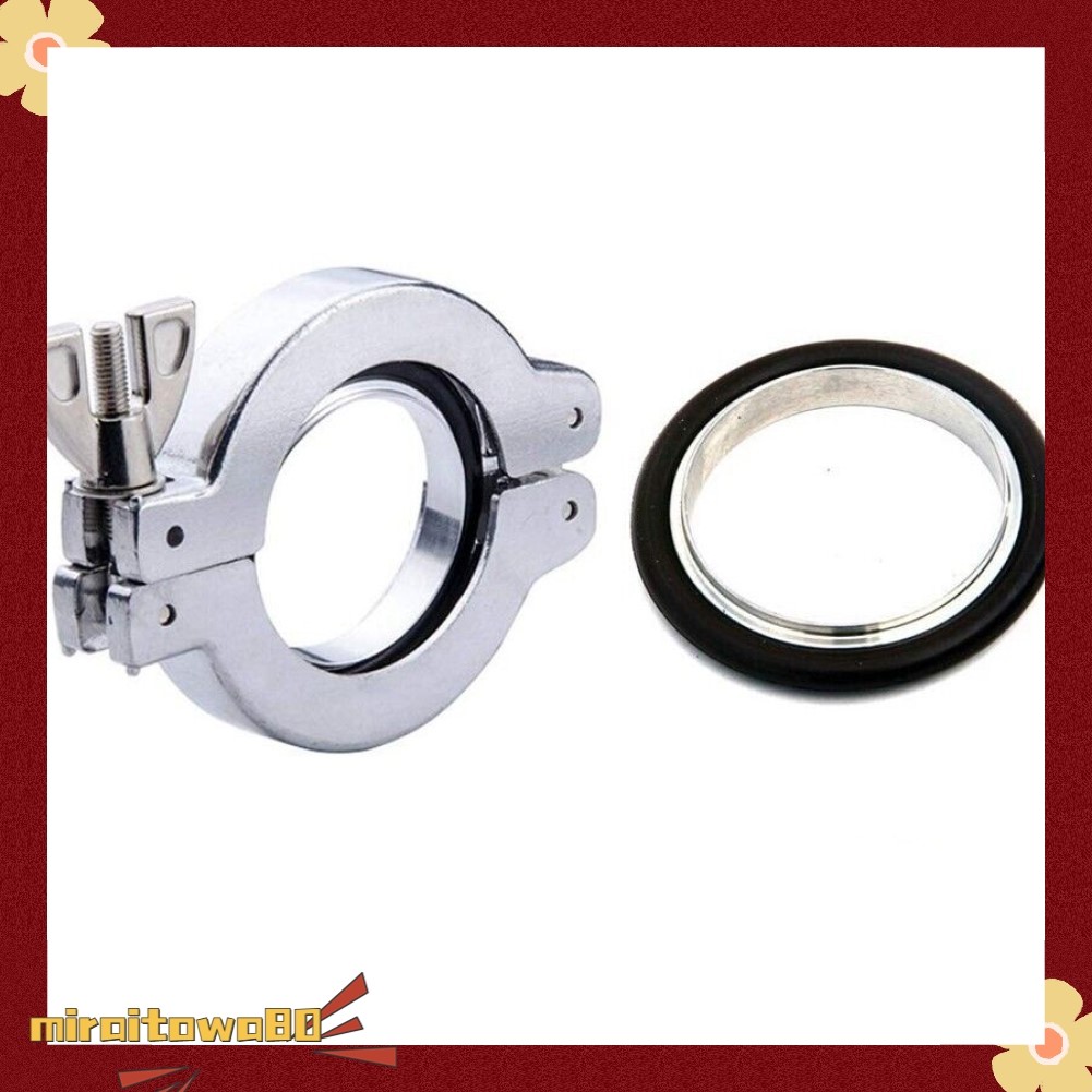 [MRAIT] Bộ kẹp chân không bằng thép không gỉ 304 KF16 KF25 KF40 KF50 Giá đỡ cao su Fluorine