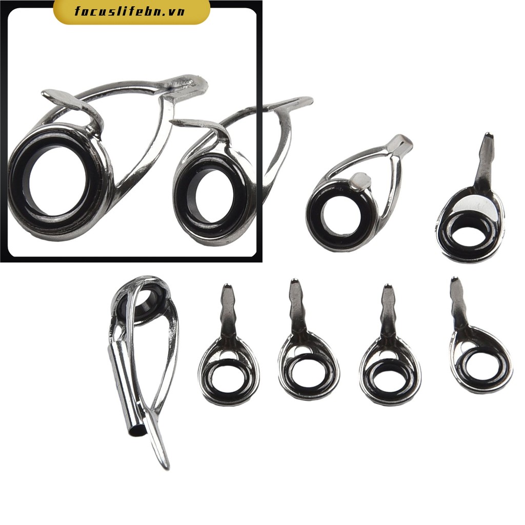 [FOCUSLIFE] Cần câu Top Ring Tip Eye Guide Repair Kit Guide Ring Over Rings Thay thế