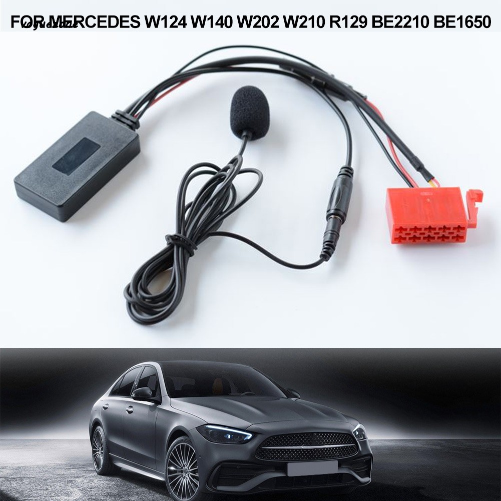 Bộ chuyển đổi tương thích VOGZONEBluetooth Âm nhạc AUX cho Mercedes W124 W140 W202 W210 W / Mic