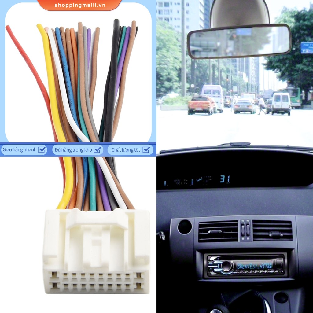 【 SPML⭐】 Bộ chuyển đổi dây điện CD âm thanh vô tuyến ô tô cho Mitsubishi cho Toyota