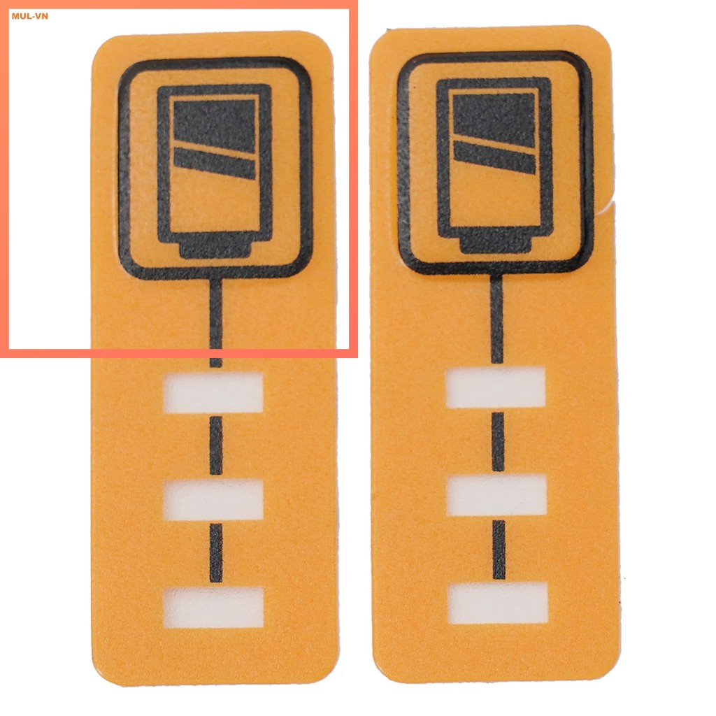 ❤️MUL-519 > > 2 Nhãn dán chìa khóa dung lượng pin DCB200 cho 18V DCB140 cho DCB182 〈 mulstore-vn 〉
