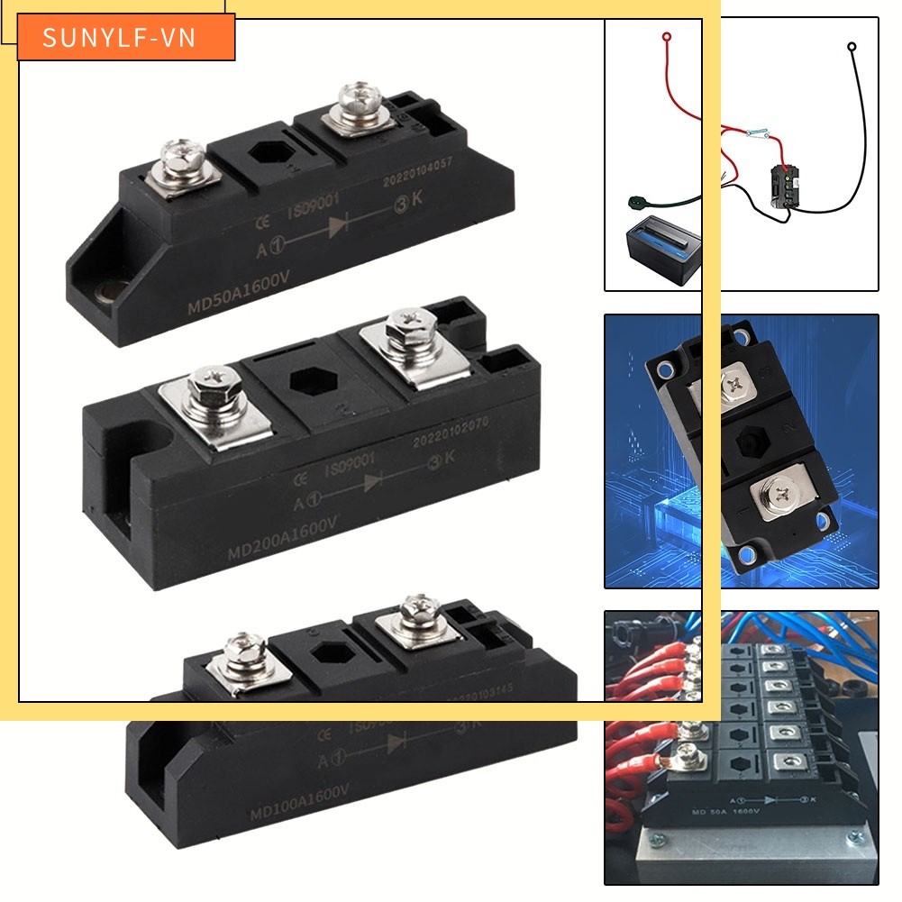 < SUNYLF > Diode sạc chống đảo ngược MD50A / MD100A / MD200A1600V Mô-đun điốt chống đảo ngược