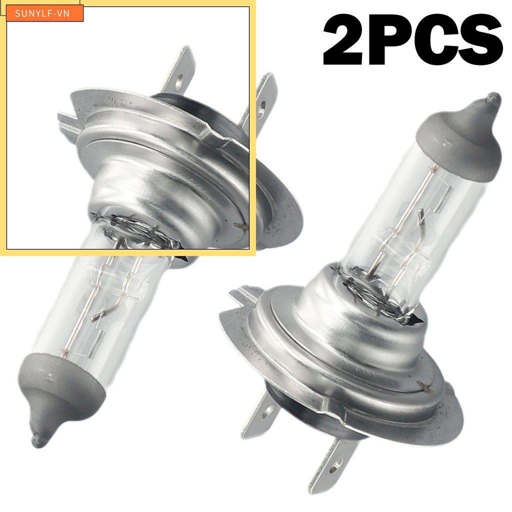 < SUNYLF > Bộ 2 Bóng Đèn Pha Xenon 12V Xe H7 55W 6000K Bóng Đèn Trắng Halogen